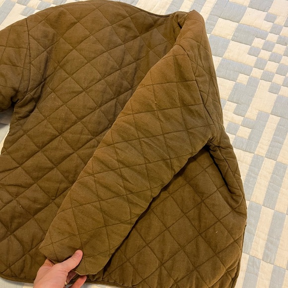 Micaela Greg polyfill quilted jacket in green/cedar size small - Picture 6 of 13